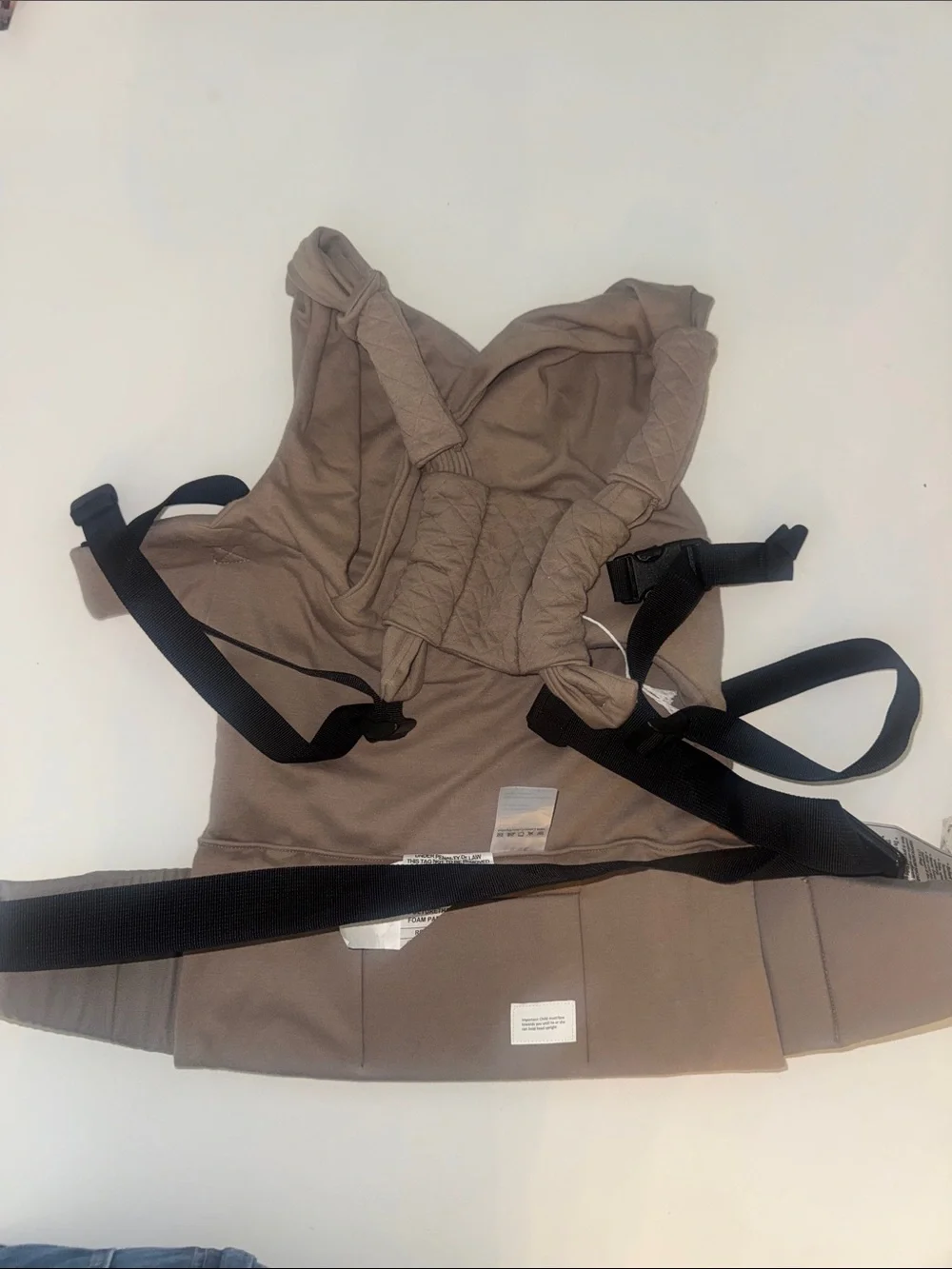 Moby Taupe Baby Hands-Free Comfort NWOT